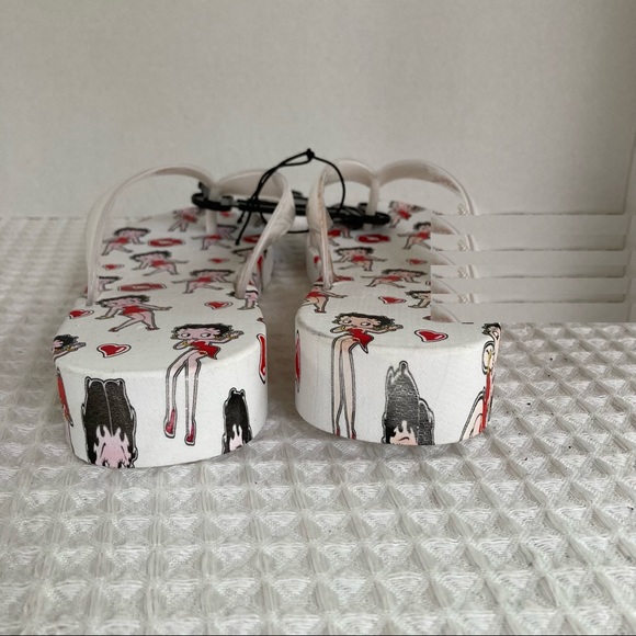 BETTY BOOP flip flops Sandal Thong Womens Size 6 - Picture 7 of 10